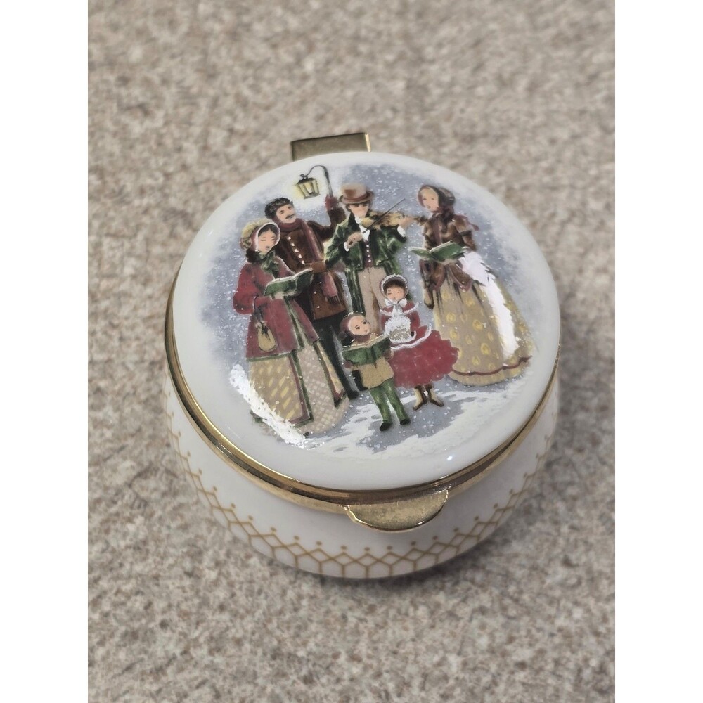 Vintage Ashford China Hinged Trunket Box